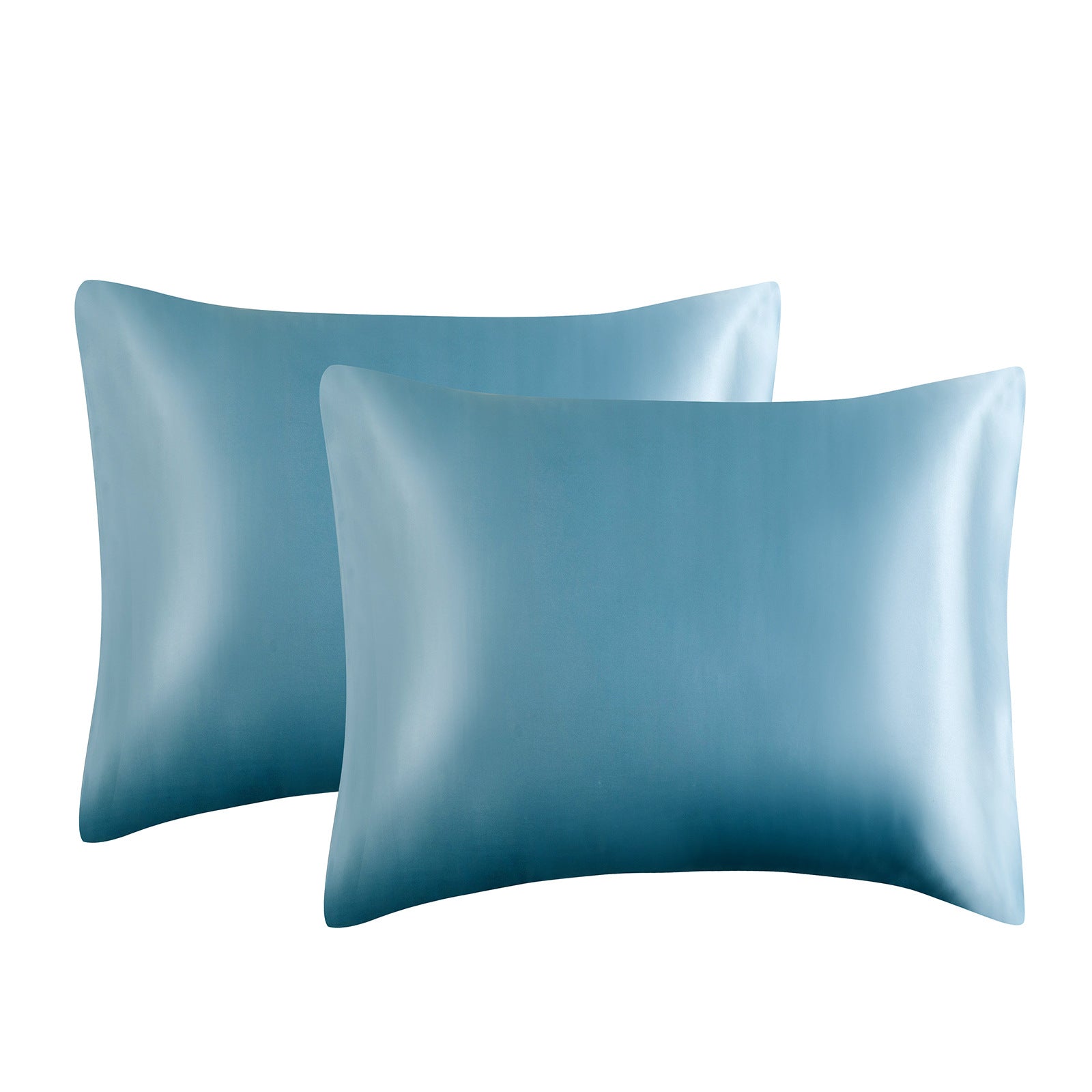 Solid Color Satin Imitation Silk Pillowcase - Calm Cloud Bedding
